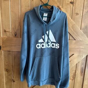 Aqua blue Adidas Men’s hoodie 2xl